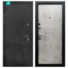 Вхідні двері ПК-560 Оксид чорний / світлий