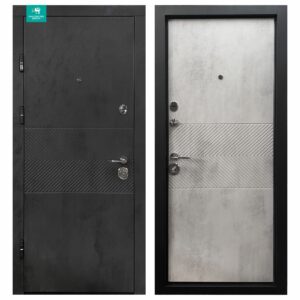 Вхідні двері ПК-560 Оксид чорний / світлий